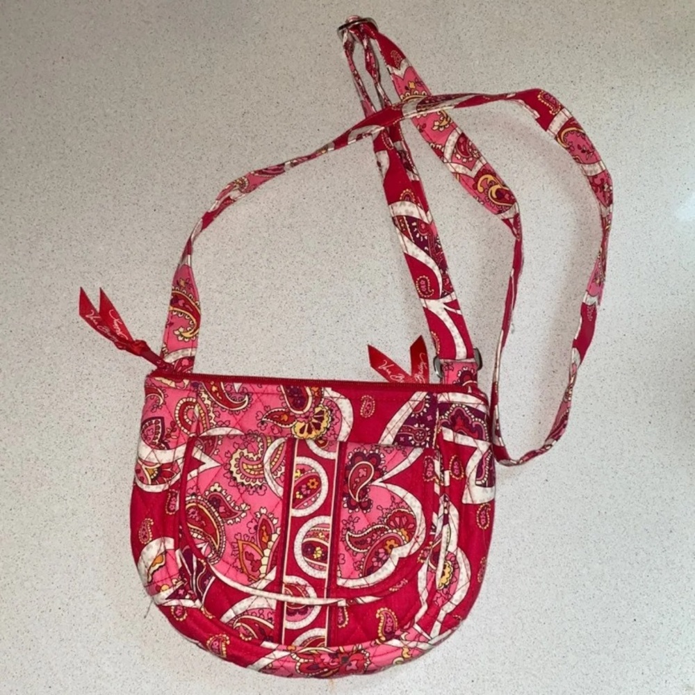 Vera Bradley paisley over the shoulder purse